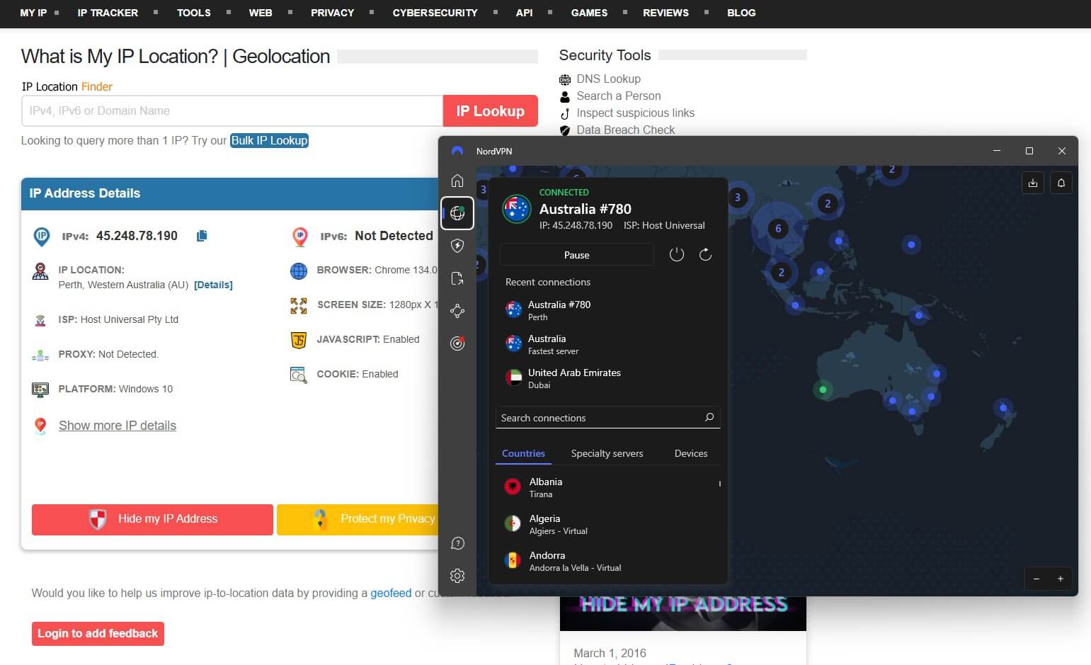 Nordvpn Ip Location Australia