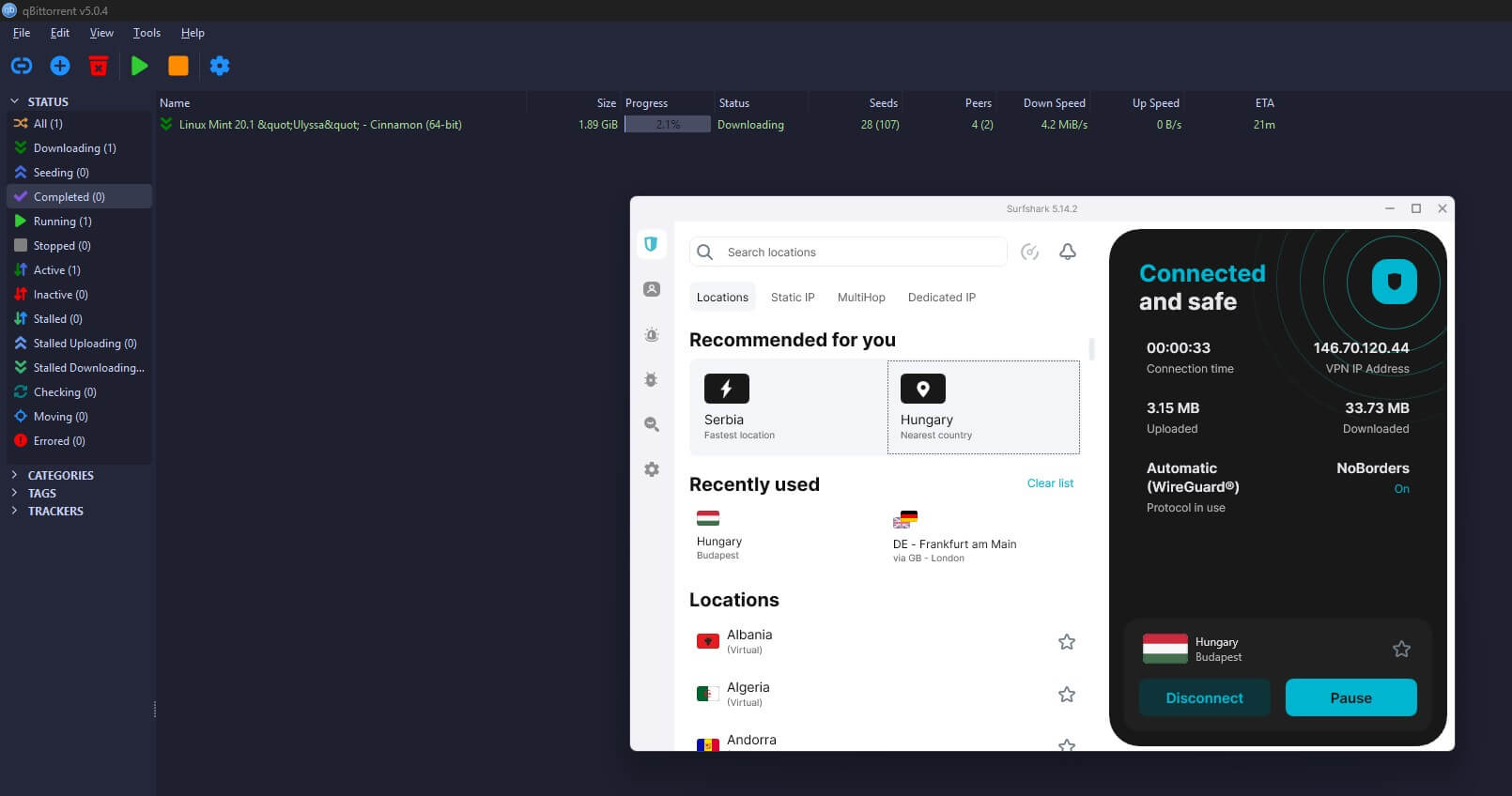 Surfshark Torrenting