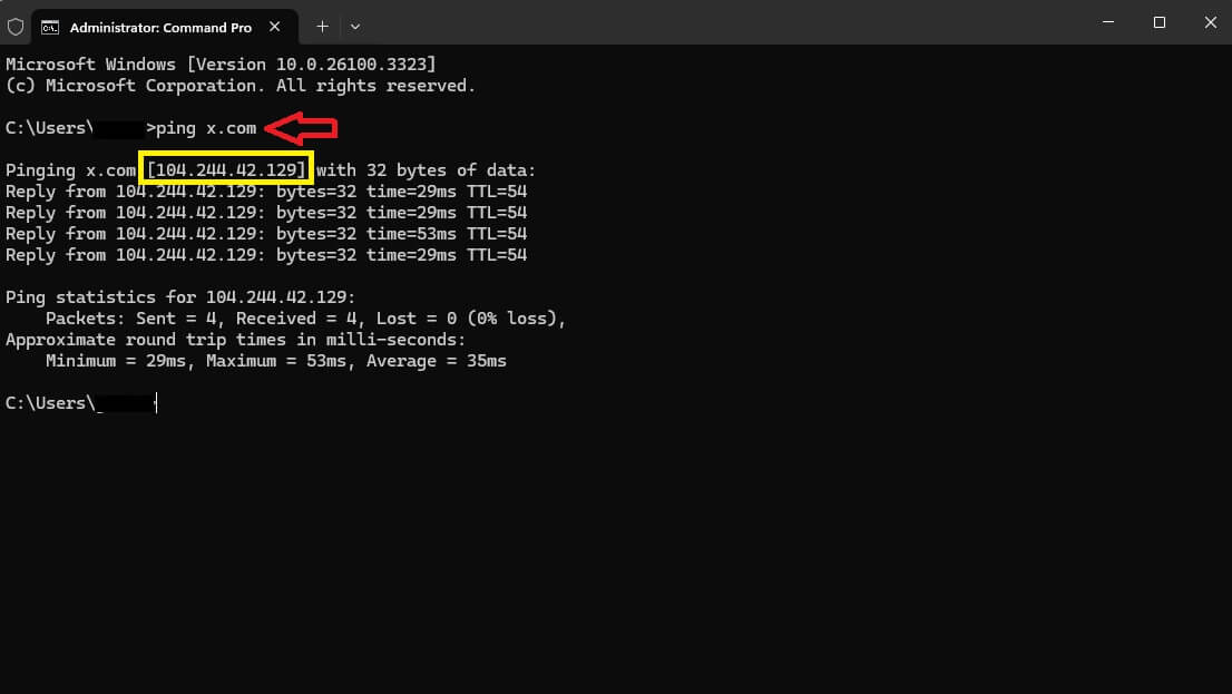 Website Ip Cmd