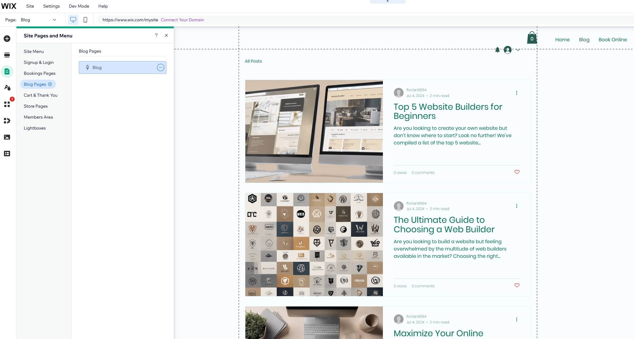Wix Blog Editor