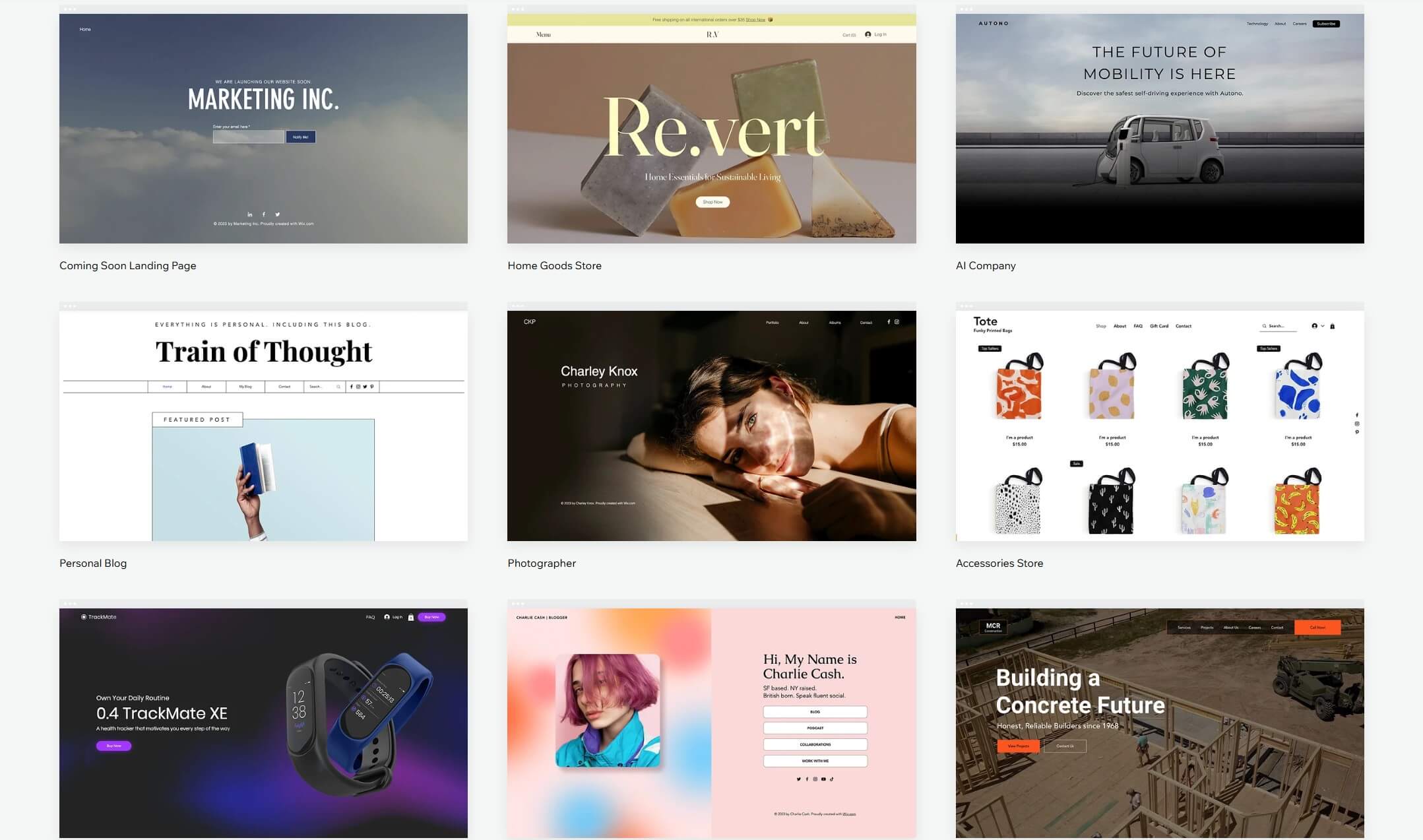 Wix Templates