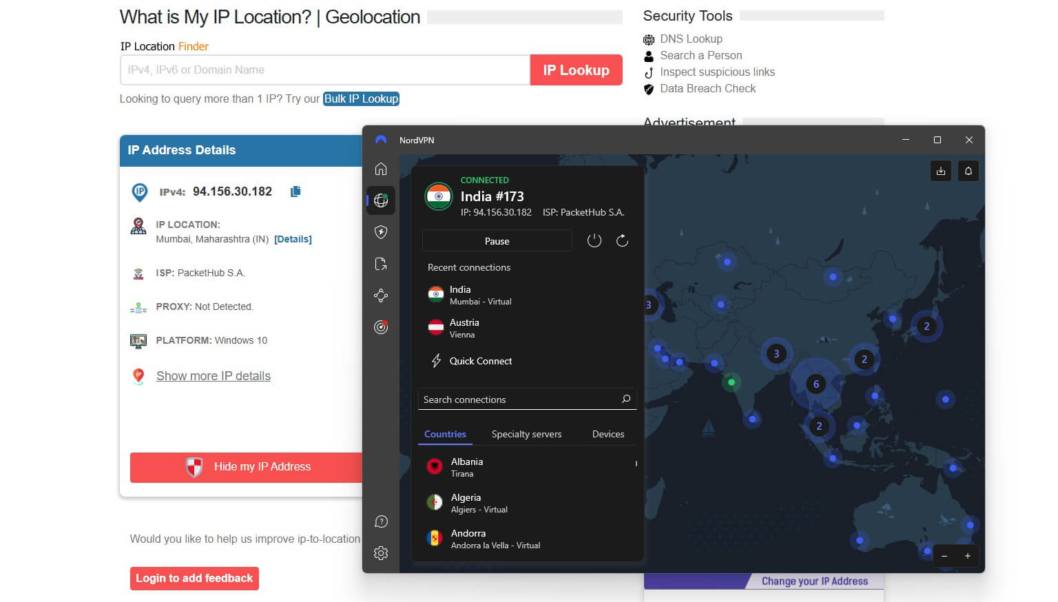 Nordvpn India Ip Location