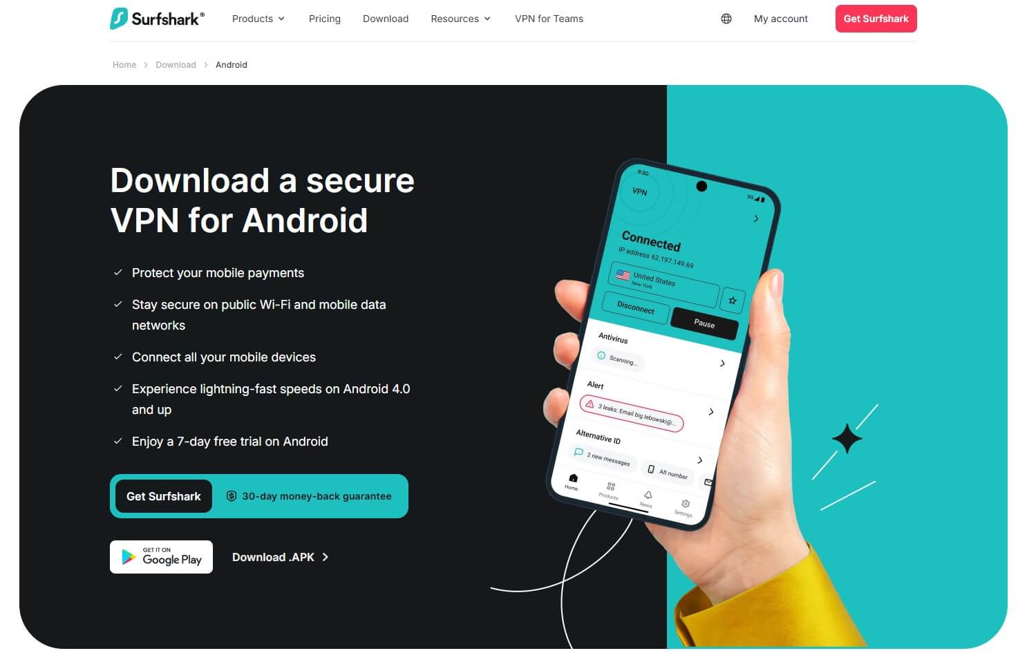 Surfshark Android