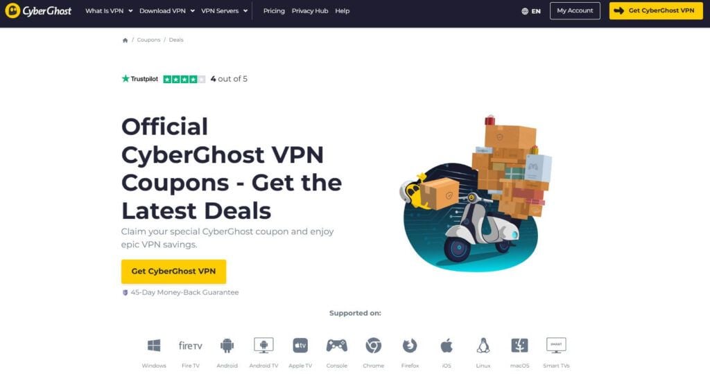 Cyberghost Deals And Coupons