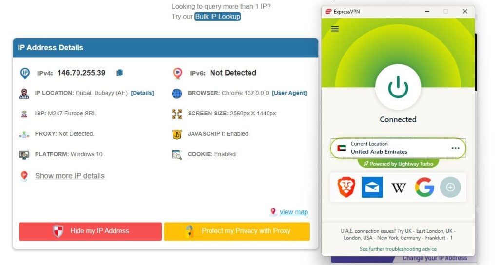 Expressvpn Uae Ip Location