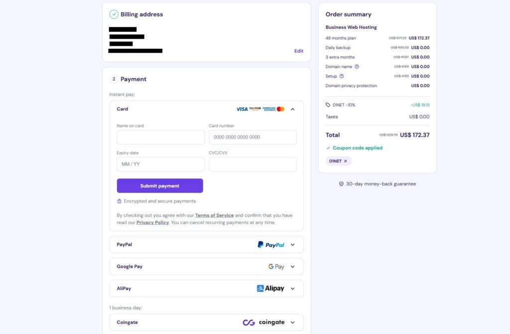 Hostinger Coupon Code Claim Payment