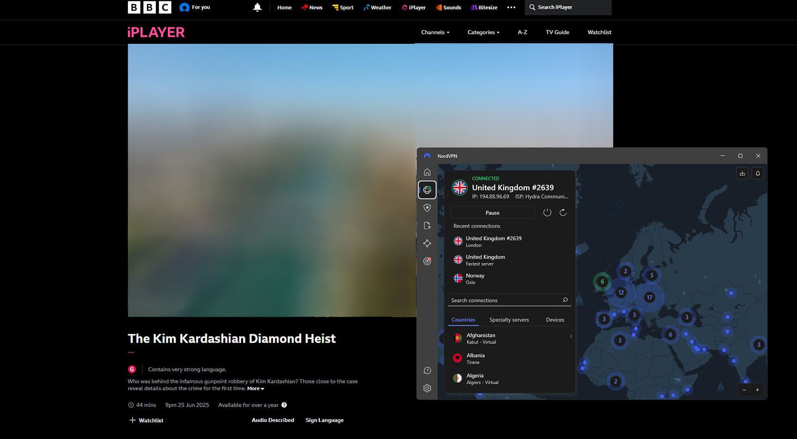 Nordvpn Bbc Iplayer