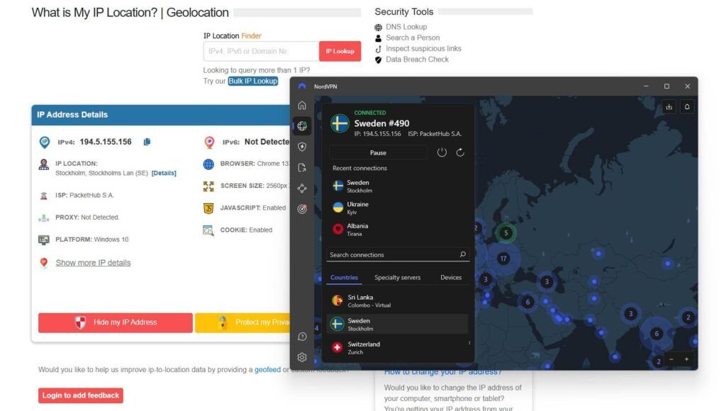 Nordvpn Sweden Ip Location