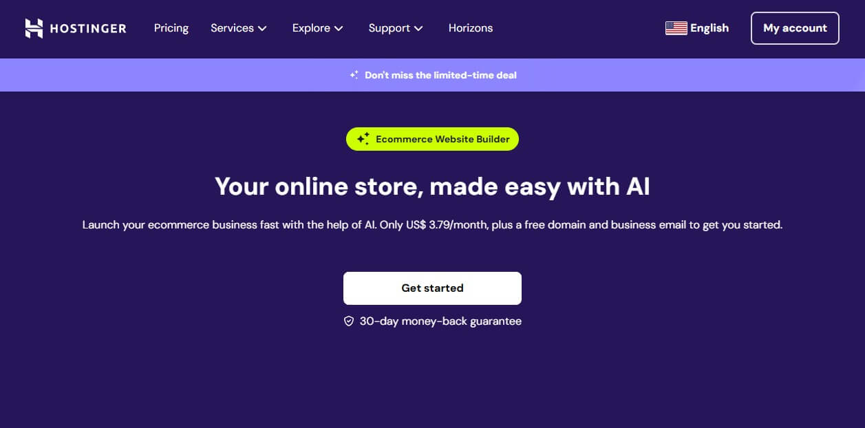 Hostinger Ecommerce