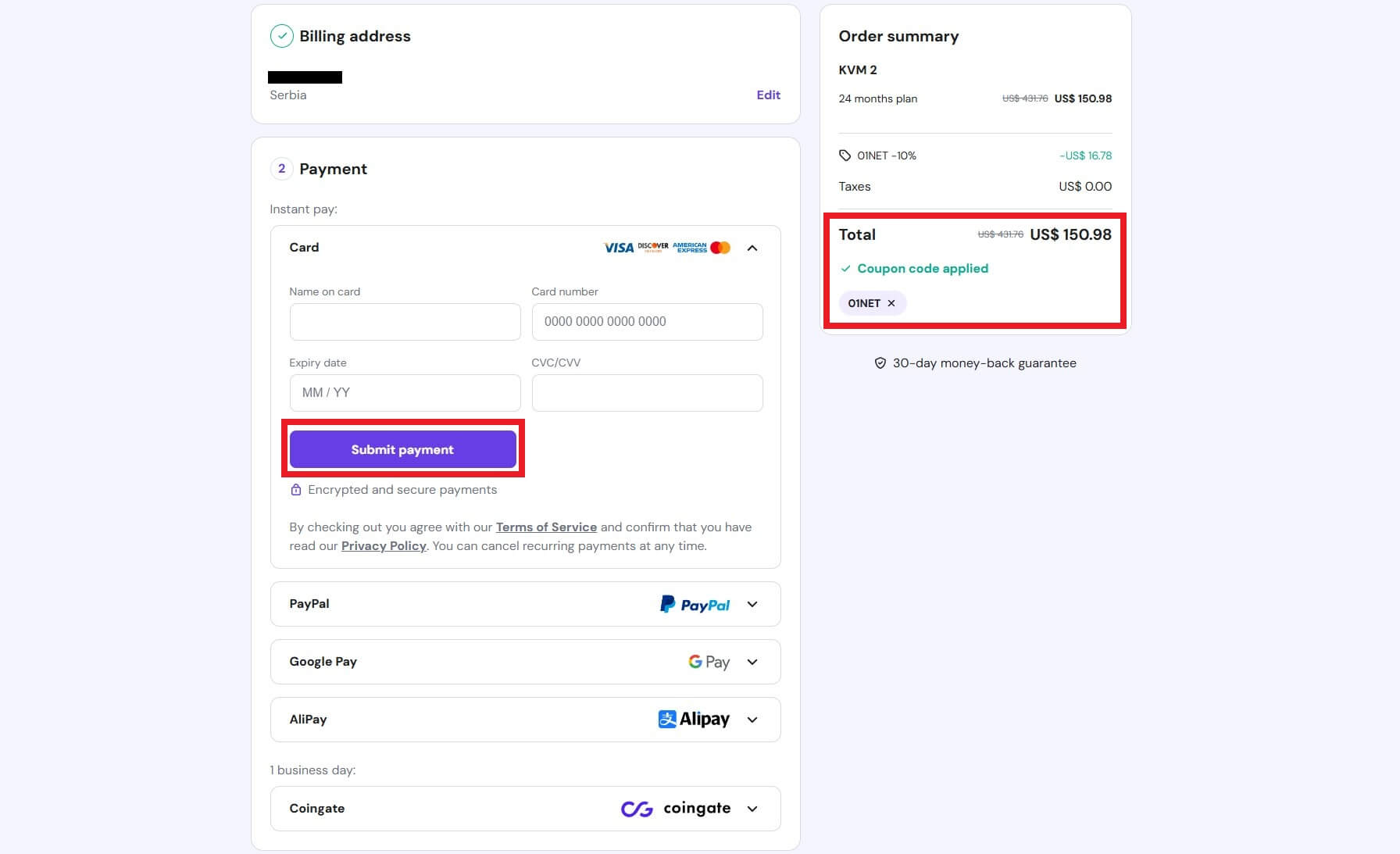 Hostinger N8n Subscription Coupon Applied