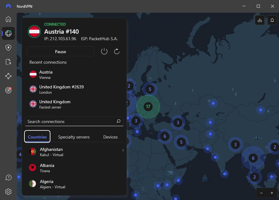 Nordvpn Austria Ip Connected