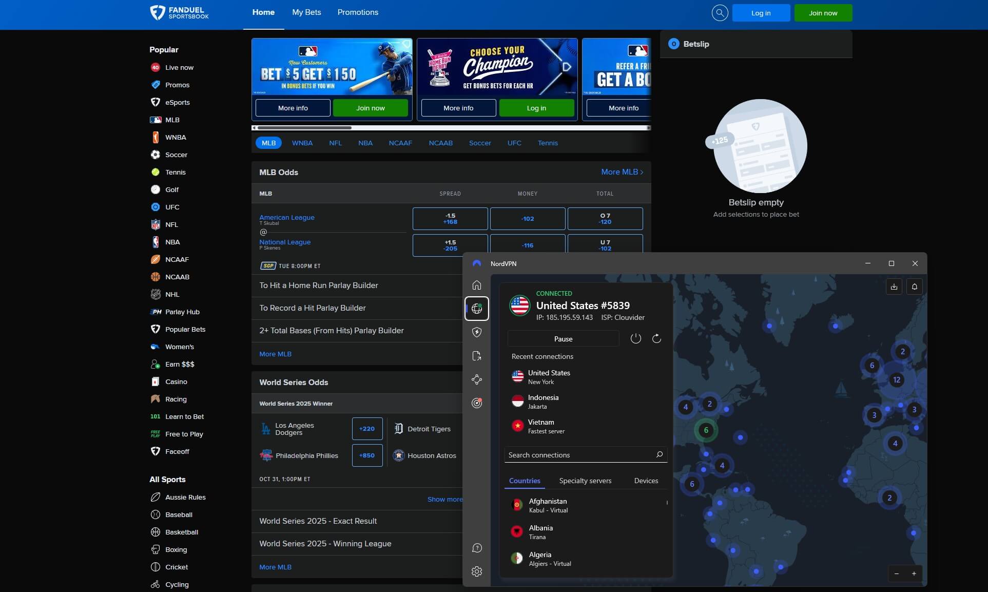Nordvpn Fanduel Unblock