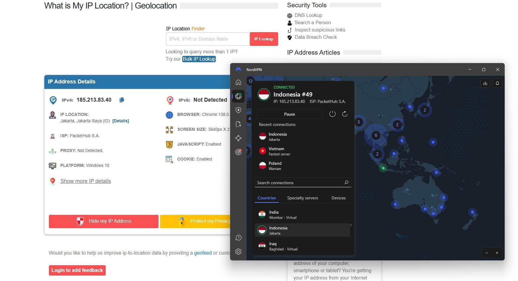 Nordvpn Indonesia Ip Location