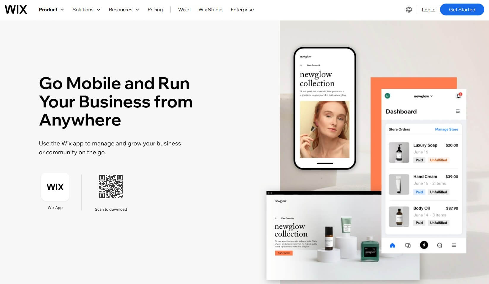 Wix Mobile Site Builder