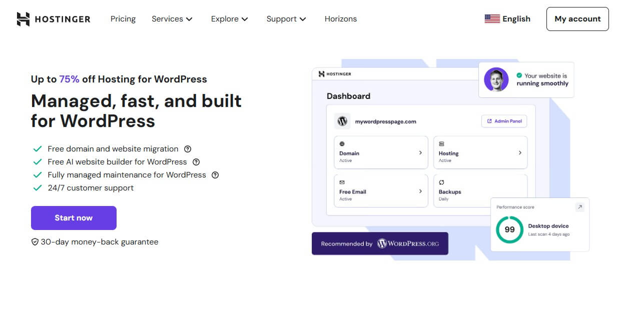 Hostinger Managed WordPress