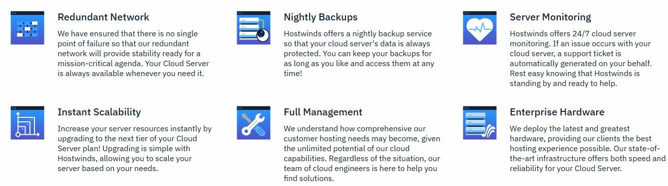 Hostwinds Server Features