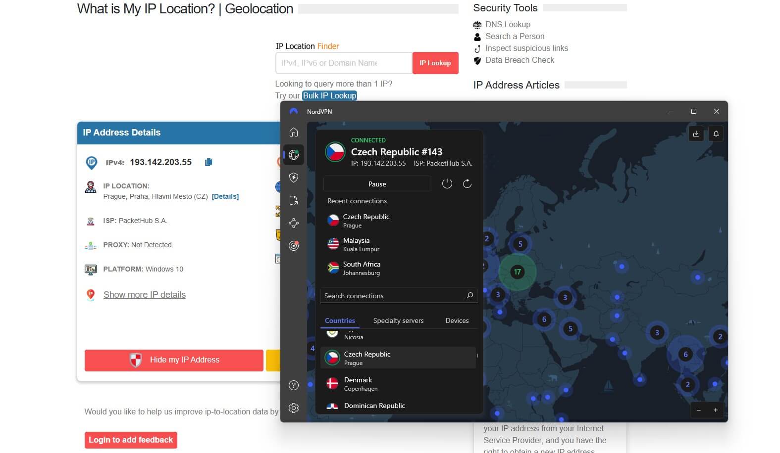 Nordvpn Czech Ip Location