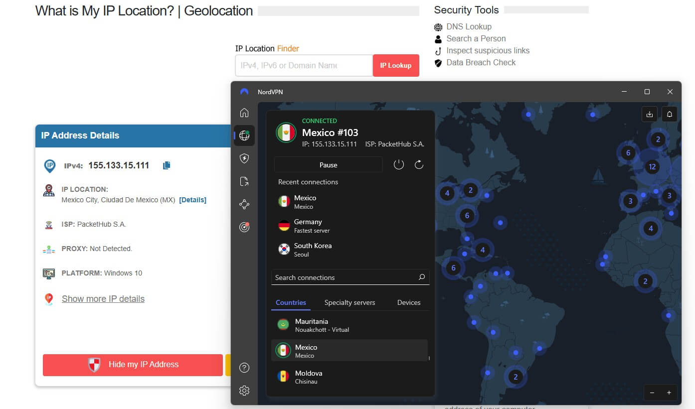 Nordvpn Mexican Ip Location