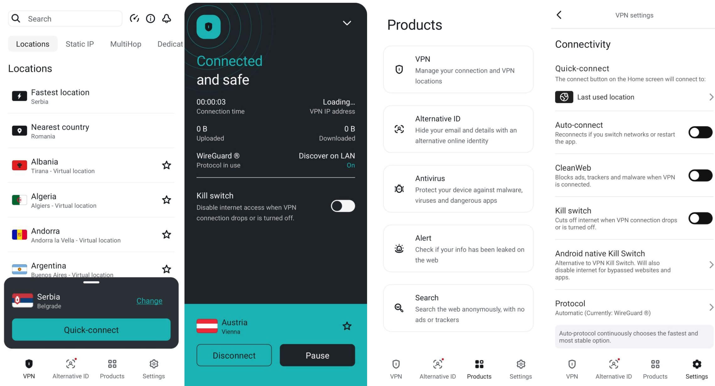 Surfshark Mobile App