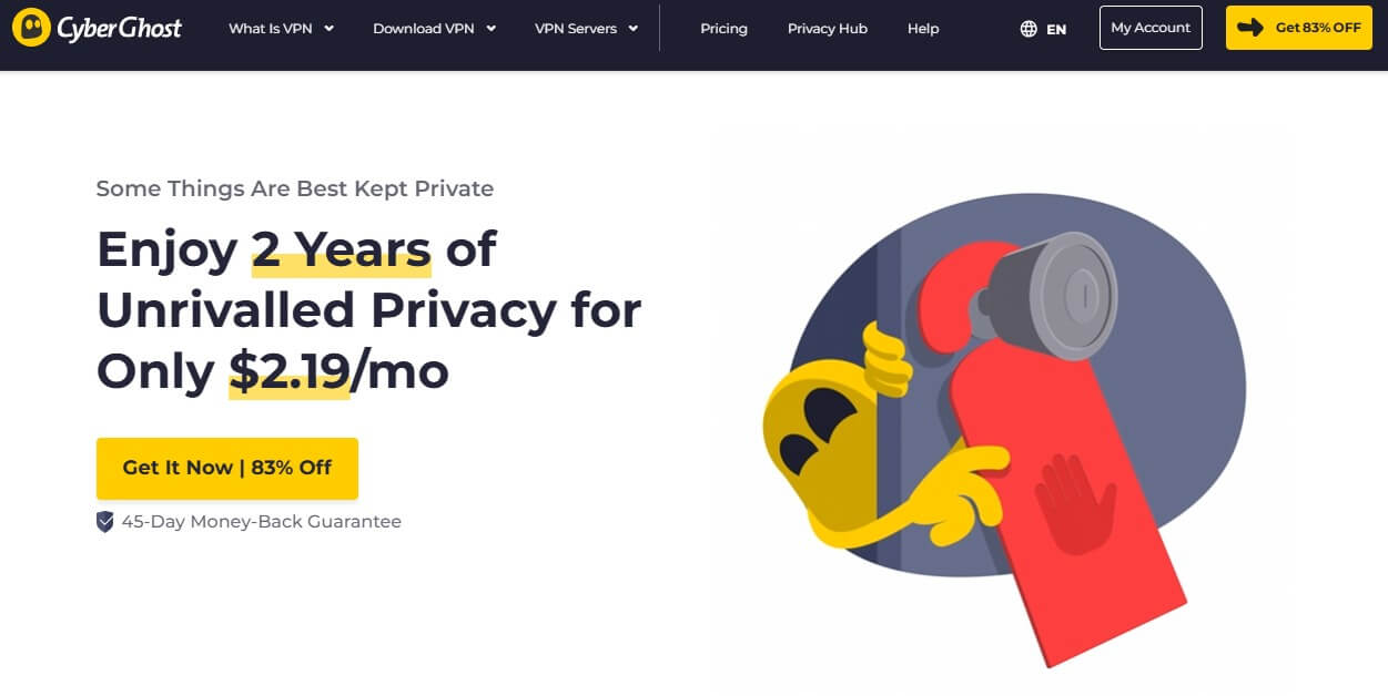 Cyberghost Home Page