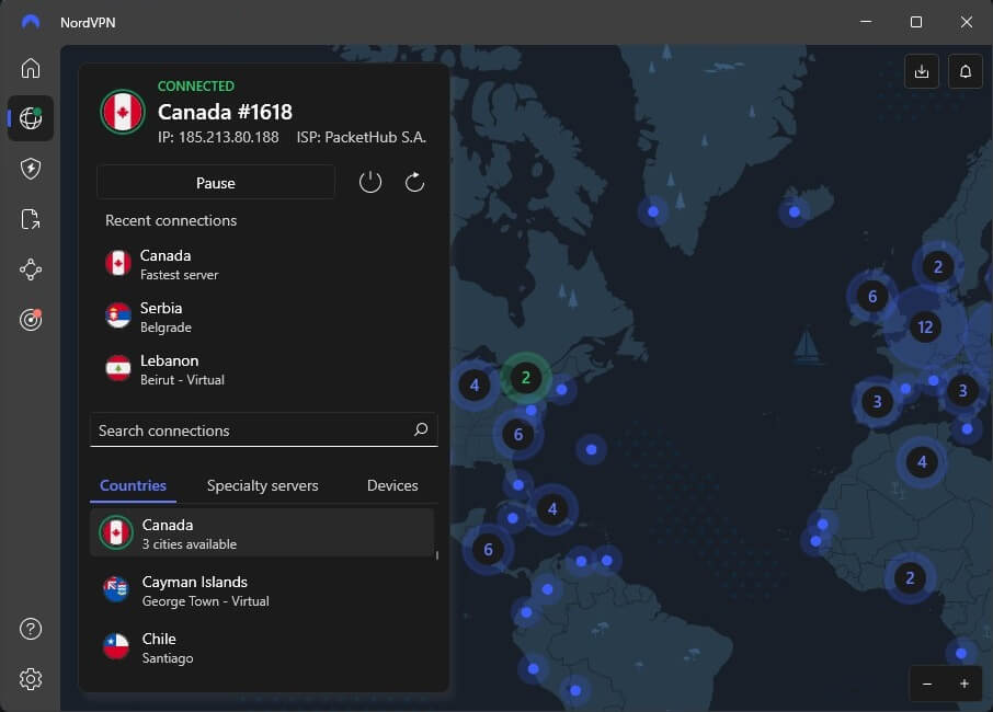 Nordvpn Canada