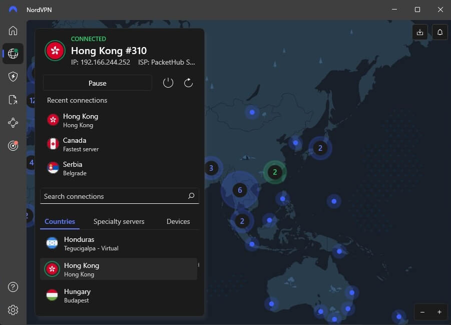 Nordvpn Hong Kong Ip Connected
