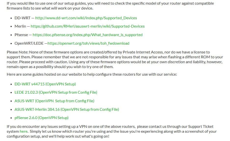 Pia Vpn Router Setups