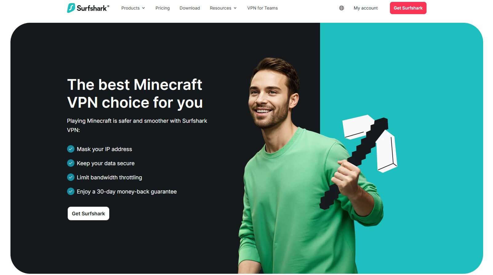 Surfshark Minecraft