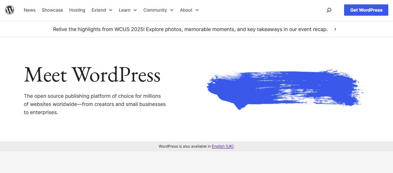 Wordpress Home Page