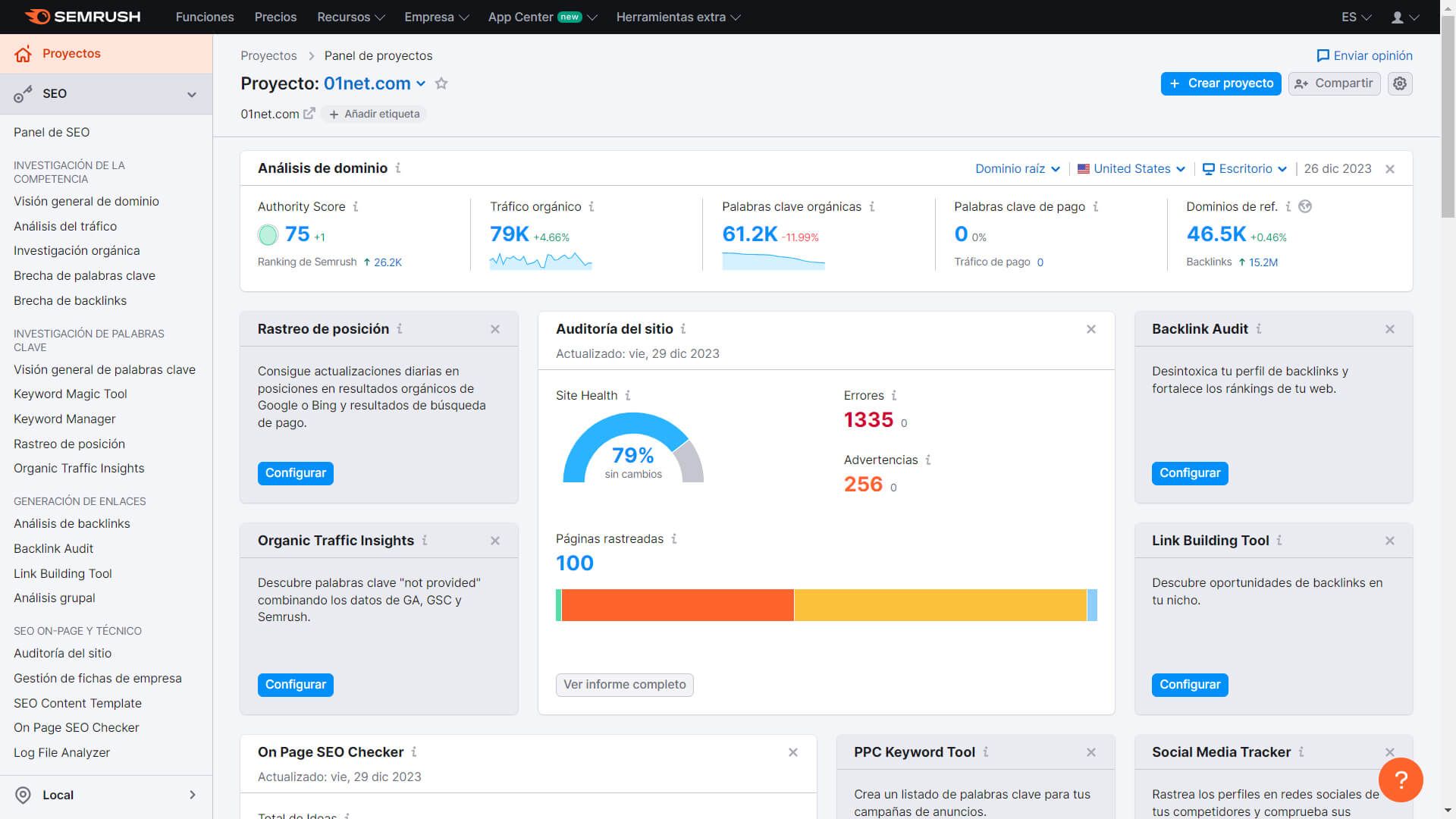 Semrush Proyetos